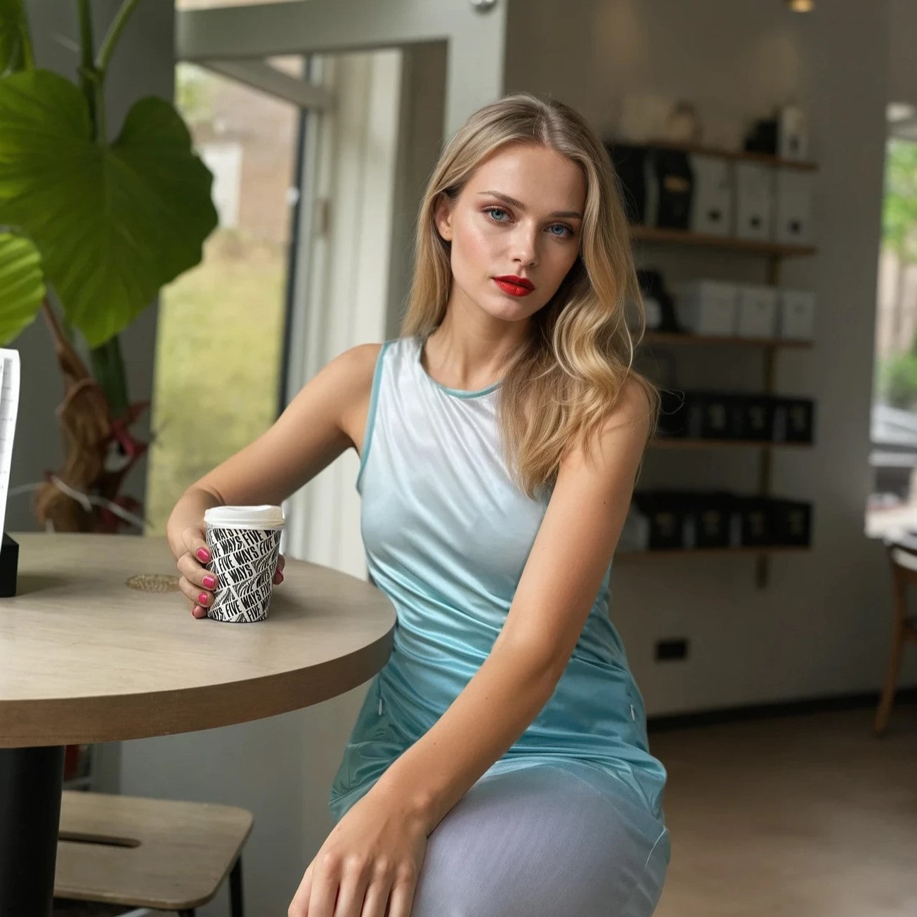 Midi Hiking Sport Dress | Aquamarine